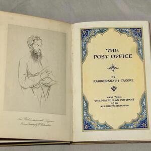 Vintage 1914 'The Post Office' by Rabindranath Tagore - Classic Literary Gem